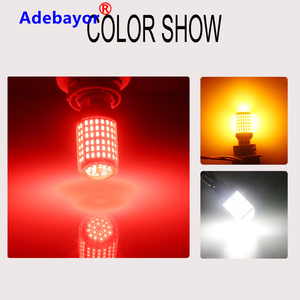 Dembélé T20 7443 Auto Ampoule Canbus Lumière De Secours 3014 SMD 144 LED Queue Feu De Stationnement Led Clignotant Ambre - Product Image 6