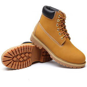 Прямые поставки с завода, женские нескользящие кожаные ботинки, повседневные мотоциклетные ботинки, мужские водонепроницаемые ботинки на шнуровке, Лидер продаж - Product Image 6