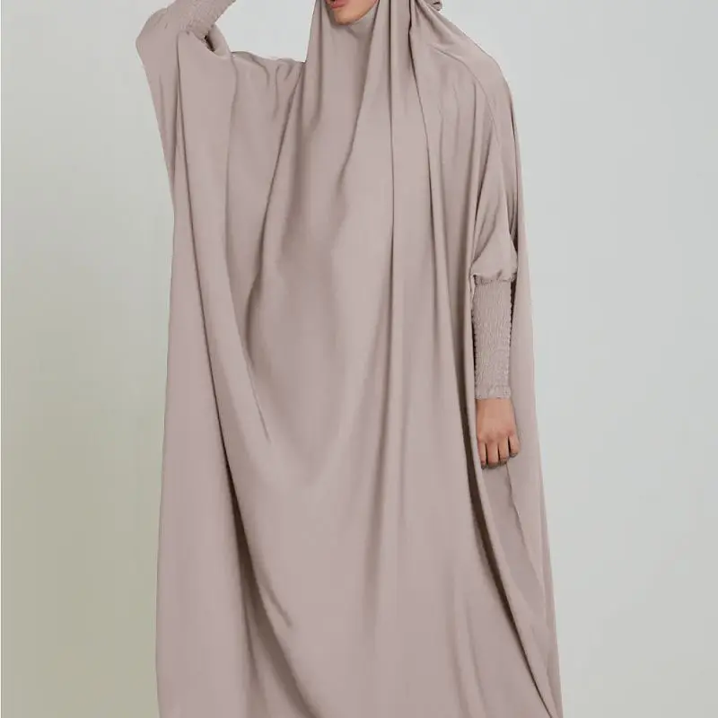 Muçulmano Khimar Hijab vestido de oração jilbab Abaya Modest hidjab robe one piece EID mujer atacado no uk vestido para mulheres muçulmanas