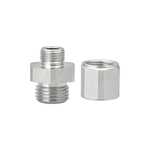 Mechanical Hand Vacuum Suction Cup Adapter with G1/4 G1/<b>8</b> G3/<b>8</b> Threads and Metal Fittings (Aluminum <b>Iron</b> Nickel Plating) - Product Image 2