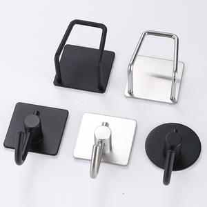 金属製バスルームフックモダンシャワータオルホルダー粘着フックとループテープメーカーサプライヤー - Product Image 6