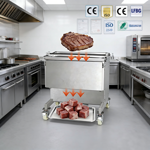 Nouvelle machine à découper les côtes automatique professionnelle, lame en acier inoxydable, lame amovible pour la découpe de bœuf, de porc et d'agneau, coupe de précision - Product Image 1