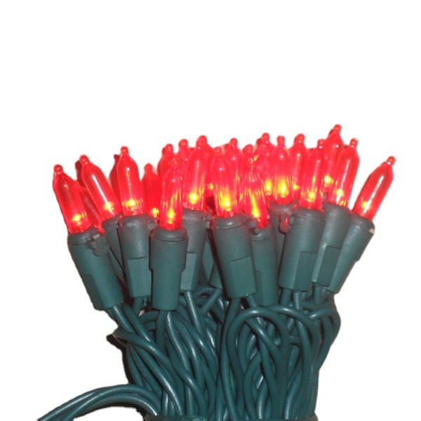 2023 Latest Style High Quality Christmas Tree Decorations Commercial Grade Light String 3mm Mini LED 50 Bulbs for 120V