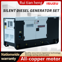 Générateur Diesel Isuzu RTH-IS 50KW/62.5KVA Silencieux/Châssis Ouvert Triphasé 50/60Hz Groupe Électrogène Industriel Option ATS Chine Garantie 12 Mois