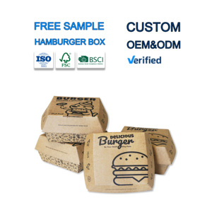 برغر دجاج مقلي مطبوع حسب الطلب بسمك ورقائق بطاطس مقلية وجبات خفيفة في الشوارع للوجبات السريعة - Product Image 4