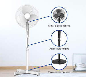 Ventilateur sur pied de qualité supérieure, fabricant chinois, ventilateur électrique sur pied de 16 pouces - Product Image 4