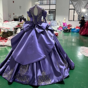 Robe de mariée de luxe Jxs18, robe de bal brodée, robe de mariée violette, robe de soirée, robe de Quinceañera, Jancember - Product Image 2