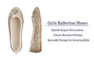 <span class=keywords><strong>Scarpe</strong></span> da Ballo Eleganti Choozii per Bambine, <span class=keywords><strong>Ballerine</strong></span> Dorate con Fiocco a Farfalla, <span class=keywords><strong>Scarpe</strong></span> Principessa Glitterate - Product Image 2