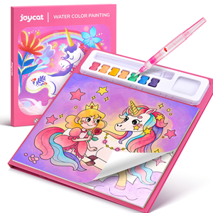 Sách tô màu nước Joycat dành cho trẻ em, người lớn, người mới bắt đầu và họa sĩ, dùng để vẽ, tô màu, viết. - Product Image 1