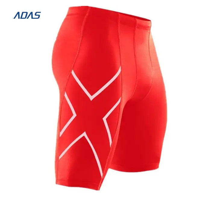 Pantalones cortos de compresión ajustados personalizados para entrenamiento y natación juvenil