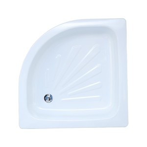 Fabricante Atacado Banheiro Bandeja De Chuveiro De Aço Esmalte Bandeja De Chuveiro XG900C Sector Forma Bandeja De Chuveiro De Aço Com Avental - Product Image 1