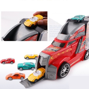 Camion jouet pour enfants, construction en alliage métallique moulé sous pression, petite voiture moulée sous pression, transporteur véhicules à friction avec glissière, offre spéciale - Product Image 3