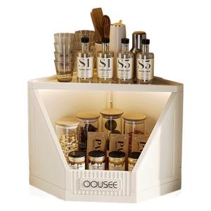 Oousee <b>Corner</b> Storage Cabinet 4 Layers Detachable <b>Standing</b> Rack For Kitchen Living Room - Product Image 5