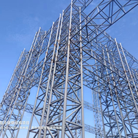 Structure en acier préfabriquée Q235 pour la construction de toitures de bâtiments à ossature spatiale