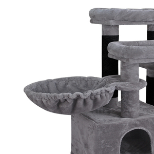 Prodotti di Lusso per Animali Domestici Haobay, Alberi per Gatti di Alta Qualità, Design Pieghevole in <span class=keywords><strong>MDF</strong></span> Sostenibile, 2 Colori, Divertenti per Gatti - Product Image 5