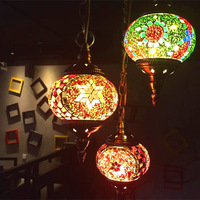Lustre en verre turc, style méditerranéen romantique, luminaire suspendu pour chambre à coucher, salon, hôtel, bar, décoration artisanale turque