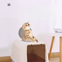 Kunststoff Kitty Litters Boxen Bin Schrank Große Katze Toilette Belüftung Geschlossene Möbel mit geräumigem Raum und abnehmbarem Tablett