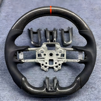 Volant en fibre de carbone de haute qualité compatible avec Ford Mustang 2015 2016 2017 2018 2019 2020 2021 2022 2023 Accessoires intérieurs