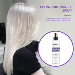 Spray Tonificante al Latone Riginas, Trattamento <span class=keywords><strong>Capelli</strong></span> Istantaneo Profondamente Nutriente per <span class=keywords><strong>Capelli</strong></span> Secchi e Danneggiati, Colore Viola - Product Image 4