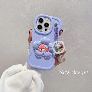 Baili เคสป้องกันโทรศัพท์มือถือขอบคลื่นสีมาการองสำหรับ OPPO A7 <span class=keywords><strong>RENO5</strong></span> realme C55 C53พร้อมเครื่องประดับจี้ดอกไม้ - Product Image 6