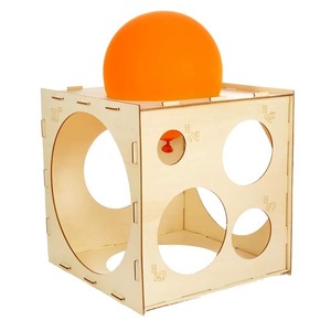 Pllieay Boîte <span class=keywords><strong>cube</strong></span> pliable en <span class=keywords><strong>bois</strong></span> de 9 tailles pour décorations de ballons, arches de ballons, colonnes de ballons (2 à 10 pouces) - Product Image 6