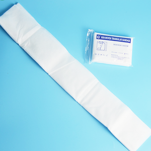 ผ้าพันแผลสามเหลี่ยมผ้าฝ้ายไม่ทอใช้ดูแลทางการแพทย์ออกแบบได้ตามต้องการ - Product Image 3