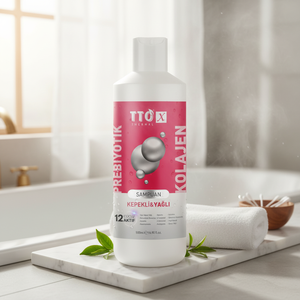 Shampoo prébiotique et collagène bio TTO-X pour les cheveux gras et les pellicules, réparation et hydratation des cheveux, 500 ml - Product Image 3