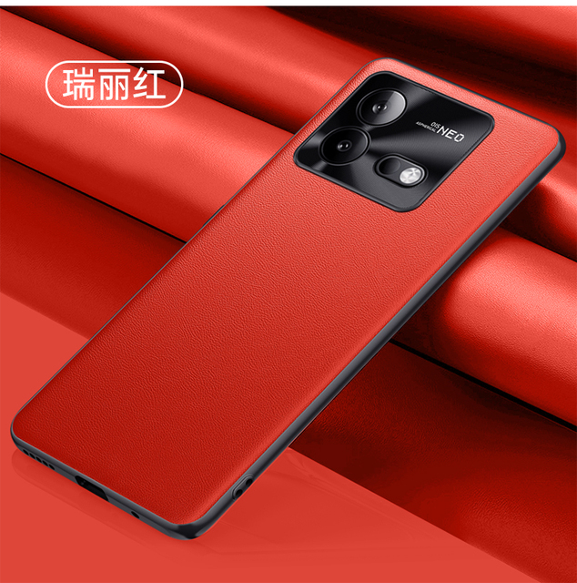 Shockproof Premium Leather Texture Hybrid PC+TPU Soft Phone case for VIVO IQOO Neo 8 Metal Camera Lens Protector Cover