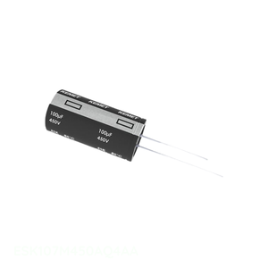 ตัวแทนจำหน่ายอย่างเป็นทางการ ตัวเก็บประจุแบบ Through Hole รุ่น CAP ALUM RAD 85C ความจุ 100 uF ESK107M450AQ4AA - Product Image 1