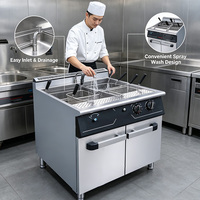 Cuiseur à pâtes électrique JUSTA en acier inoxydable (qualité 304) 12KW, garantie 1 an, base de cuisson commerciale pour restaurant et hôtel
