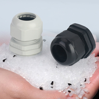 Passe-câbles en nylon étanches multi-tailles M12-M20 PG7-PG11 IP68, connecteurs de câblage en plastique pour l'extérieur