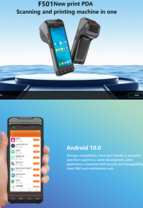 New Android 13 dữ liệu Collector <span class=keywords><strong>PDA</strong></span> Máy Quét Mã Vạch bãi đậu xe vé nhãn dán Máy in hóa đơn nhiệt <span class=keywords><strong>PDA</strong></span> với NFC RFID Reader - Product Image 2