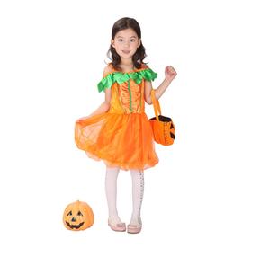 Disfraz de Princesa Calabaza de Ensueño para Niña, Disfraz de <span class=keywords><strong>Halloween</strong></span> con Vestido de Poliéster, Conjunto de Disfraz de Cosplay - Product Image 1
