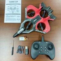 Pesawat RC AiJH Tahan Banting Berbahan EPP, Pesawat Terbang RC untuk Pemula, Pesawat Busa Nirkabel dengan Baterai Termasuk, Mainan Indoor/Outdoor