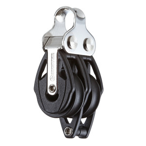 Poulie double maître pour bateau, roue 22 mm, ligne 6 mm, pièces d'ancrage et d'amarrage - Product Image 1