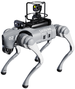 Unitree หุ่นยนต์สุนัขสี่ล้อ Go2มีล้อ, 1080P กล้อง P ระยะไกลส่งสัญญาณ4G พร้อม100% ตรวจจับระยะไกลของแท้ - Product Image 1