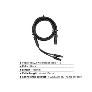 Câble étanche <span class=keywords><strong>TSDZ2</strong></span> 1T2 pour moteur central de vélo électrique <span class=keywords><strong>Tongsheng</strong></span> 1T2, connecte l'accélérateur et l'afficheur VLCD6 XH-18 pour pièces TSDZ2b - Product Image 2