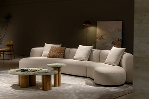 أريكة سحابية منحنية رائجة لعام <span class=keywords><strong>2026</strong></span> |   أثاث غرفة المعيشة الفاخر من فيرال كريم |   مباشرة من المصنع - Product Image 3