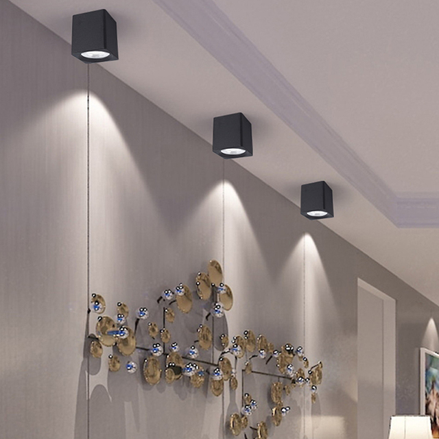 Commercial Downlight Square Led Surface Mounted COB Downlight With 3 Years Warranty