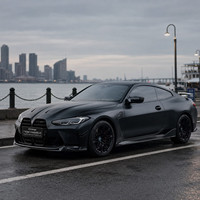 Kit carrosserie complet en fibre de carbone sèche style MP pour BMW M3 M4 G80 G82, comprenant lèvre avant, jupes latérales, diffuseur arrière et spoiler, 2021+