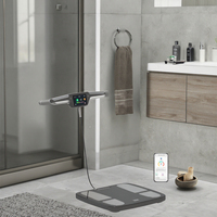 Rapport de moniteur de composition de graisse corporelle Bluetooth WIfi unique Smart 8 électrodes affichage TFT numérique balance de poids de graisse corporelle numérique