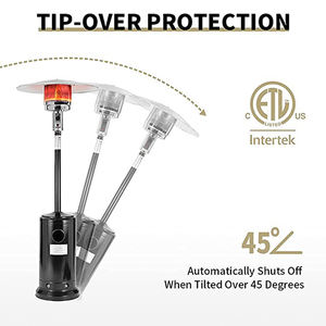 Chauffage d'extérieur au propane avec vanne en cuivre, compatible GPL/butane, design moderne, support de chauffage - Product Image 4