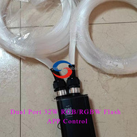 Kit de plafond étoilé à fibre optique 32W à double port, éclairage scintillant DIY pour home cinéma, chambre et éclairage décoratif
