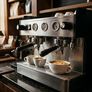 Máquina de Café Espresso Comercial Profesional de Acero Inoxidable, Semiautomática, de 9 Bares, con Dos Grupos 3120c - Product Image 3
