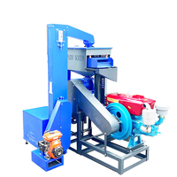 Moteur diesel 22HP Super Puissance, Polisseuse de riz multifonction 5 en 1, Broyeur de coques de riz, Machines à décortiquer le riz
