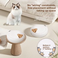 Distributeur automatique intelligent et écologique pour animaux de compagnie, alimenté par charge, avec bol de pesage numérique, écran LCD, capacité de 1,6 L, utilisation en intérieur pour chats