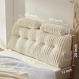 Coussin de dossier triangulaire Du Babo 59 pouces, coussin de soutien lombaire ergonomique pour canapé-lit et tête de lit - Product Image 1