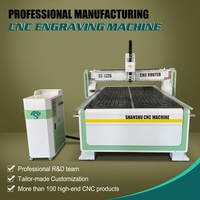 Routeur à bois multifonctionnel CNC 1325 avec moteur servo Syntec PLC, gravure haute précision, machine à travailler le bois, le contreplaqué, l'acrylique