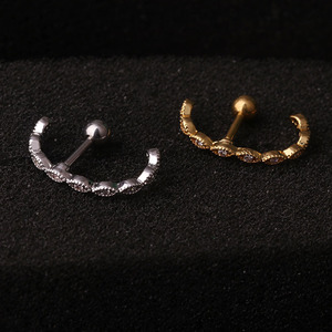 <span class=keywords><strong>Trago</strong></span> lobo Teen Ear Piercing jewelryargento tibetano Mini Crystal Butterfly Sweet Stud orecchini per le donne Flower Helix cartilagine - Product Image 2