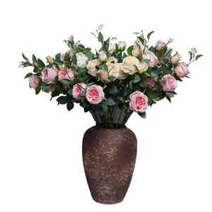 Venta caliente Decoración de la boda Flores Rosas a granel Flor artificial Tallo largo Ramo de rosas - Product Image 1